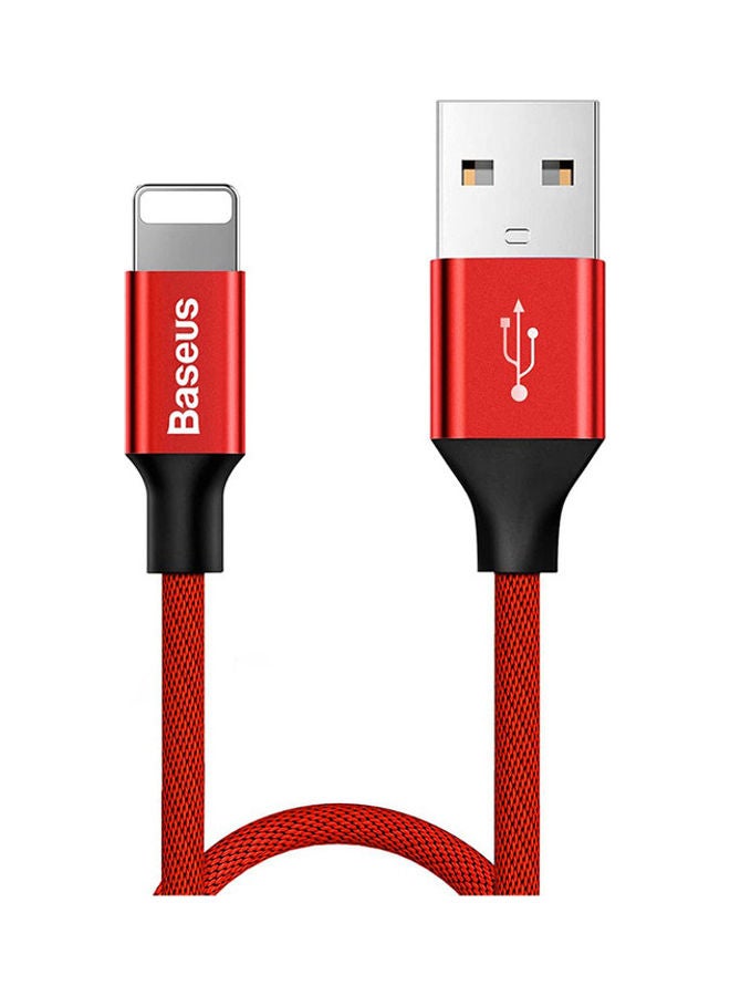 بيسوس كابل USB لهاتف أبل أحمر - Image 1