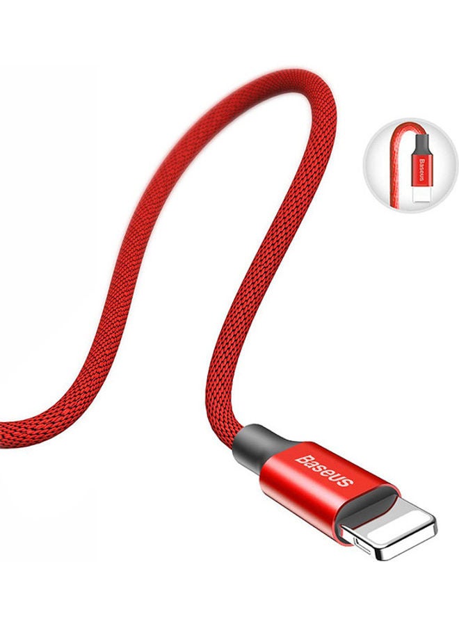 بيسوس كابل USB لهاتف أبل أحمر - Image 4