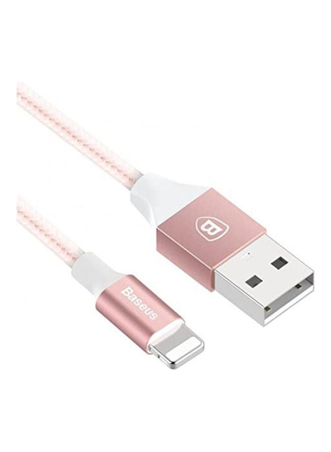Baseus USB Lightning Cable Rose Gold/White/Silver - Image 1
