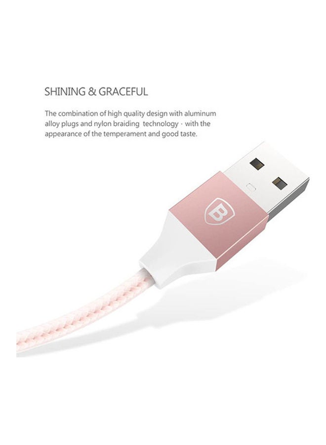 Baseus USB Lightning Cable Rose Gold/White/Silver - Image 2