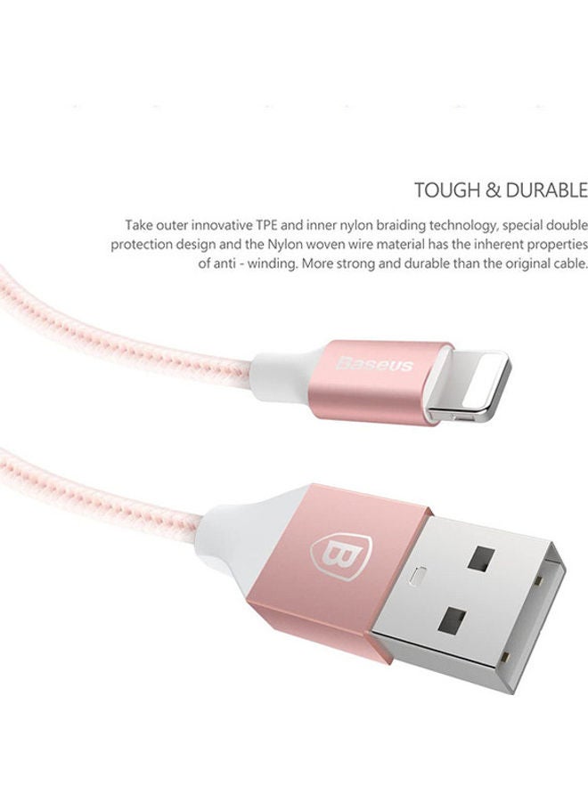 Baseus USB Lightning Cable Rose Gold/White/Silver - Image 4