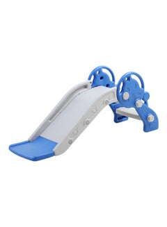جساي تويز Safety Kids Plastic Folding Slide Toys For Indoor And Outdoor - Blue/Grey 116.5x30x50.5cm  - Image 1