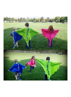 MissTiara Children's Dinosaur Cloak Hat Mask Cosplay Costume Set For 3-8Year 120cm  - Image 3