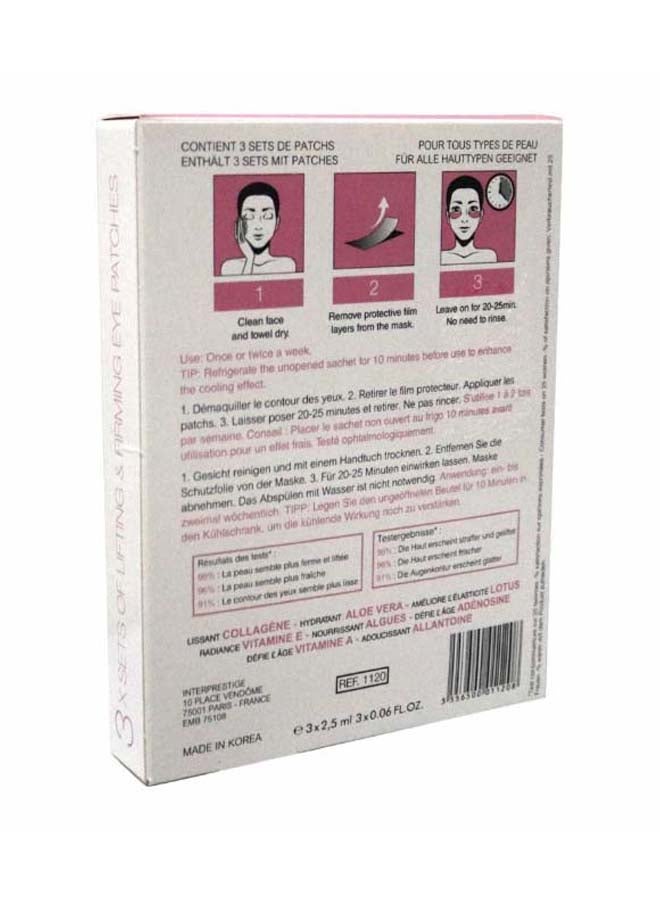 Christian Breton Paris - Set of 3 - Lifting & Firming Hydrogel Eye Contour Mask White 3*2.5ml - Image 1
