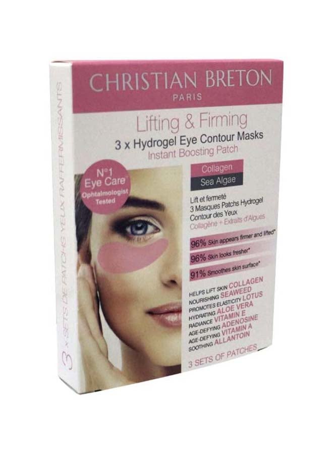 Christian Breton Paris - Set of 3 - Lifting & Firming Hydrogel Eye Contour Mask White 3*2.5ml - Image 1