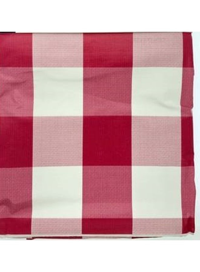 Handsomegift Waterproof PVC Table Cloth Red/White 137x180cm  - Image 1