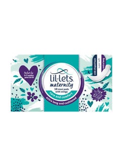 Maternity 10 Max Extra Long Pads With Wings