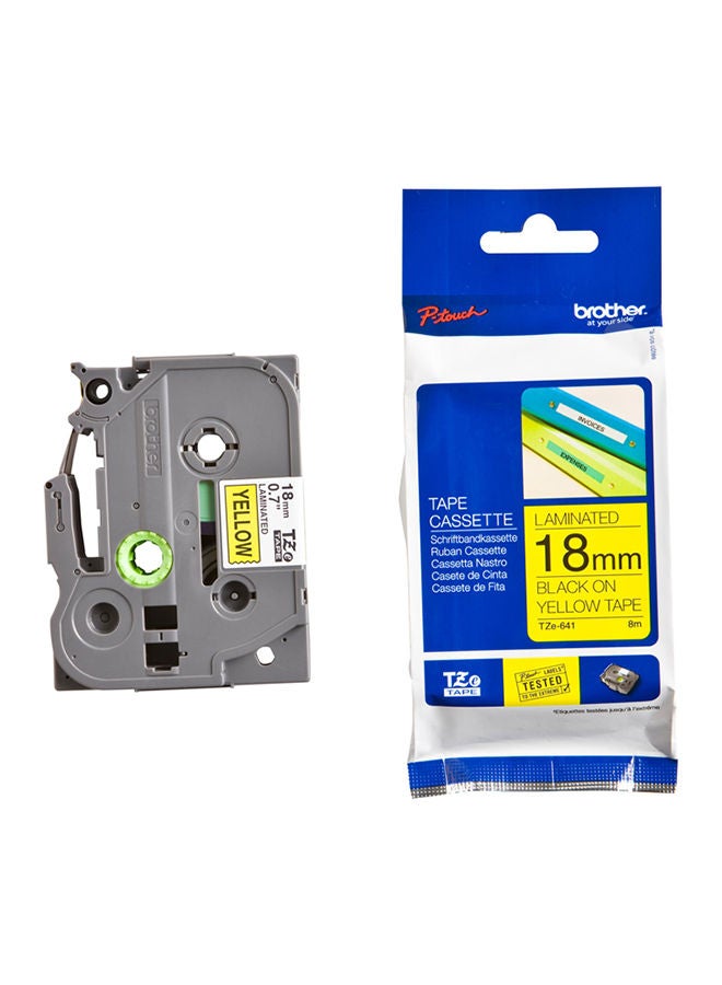brother Label Tape - TZE-641 Black-Yellow
