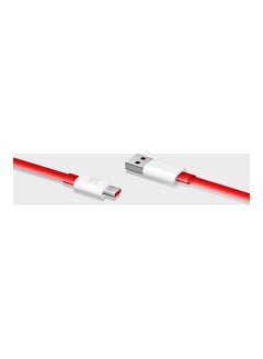 OnePlus 2-In-1 Type-C Warp Charge And Audio Cable Red/White/Silver  - Image 4