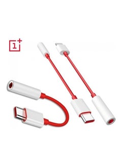 OnePlus Type-C To 3.5mm Aux Audio Cable Adapter Red/Silver/White  - Image 4