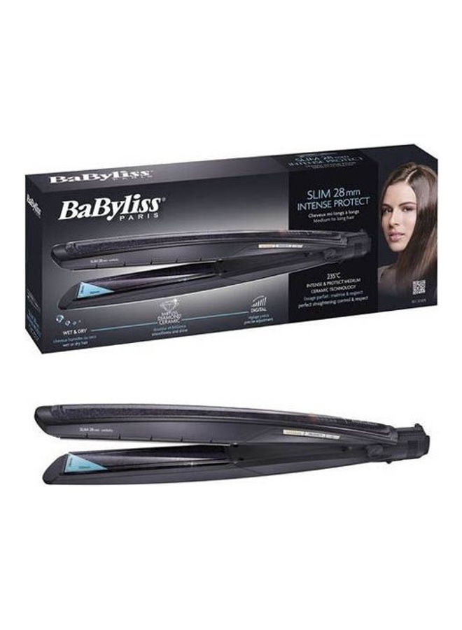 BaByliss Hair Dryer Power With  Intense Protect Slim Hair Straightener - 235 Celsius - Wet And Dry Black/Gold - Image 3