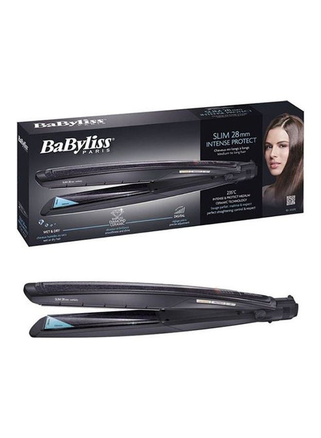 BaByliss Pro Professional Hair Dryer  Ac Motor With  Intense Protect Slim Hair Straightener - 235 Celsius - Wet And Dry Black - Image 3