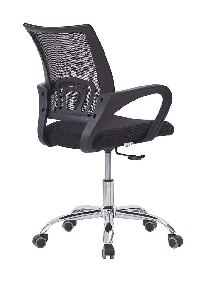 Mahmayi Ergonomically Mesh Backrest Designed Super Comfort Sleekline Low Back Adjustable Seat Desk Chair Black 47 x 49 x 98cm - Image 4
