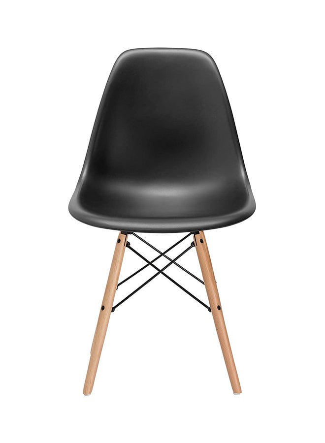 Mahmayi Set Of 2 Shell Dining Chair Black 25.00cm - Image 4