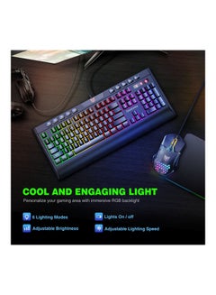 onikuma G21 And CW902 RGB Light Professional Gaming Wired Mouse Keyboard Combo  - Image 2