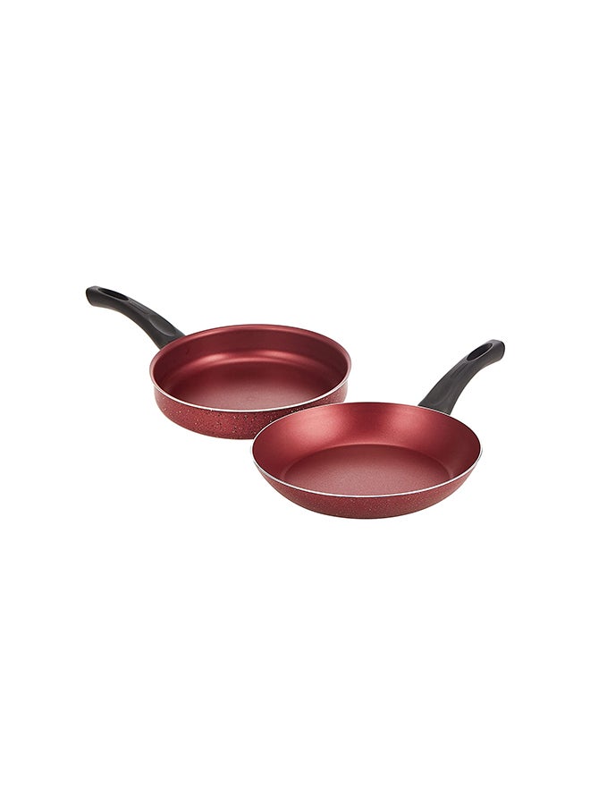 TRAMONTINA 9-Piece Aluminium Non Stick Interior Durable & Light Weight Cookware Set Includes 1xStock Pot With Lid 26cm,1xFrying Pan 26cm,1xStraight Frying Pan 24cm,1xSauce Pan With Lid 20cm,1xCasserole With Lid 24 cm,1xMultiuse Boiler(Milk,Vegetables And Tea) 14cm Red  - Image 5