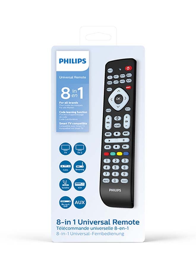 Generic - 8 In 1 Universal Remote Control Black - Image 1