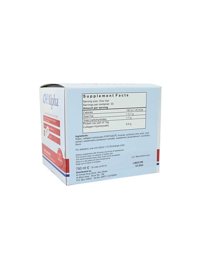 Ch-Alpha - Gelita Health Collagen For Joint And Cartilage 30 Vials 750ml - Image 1
