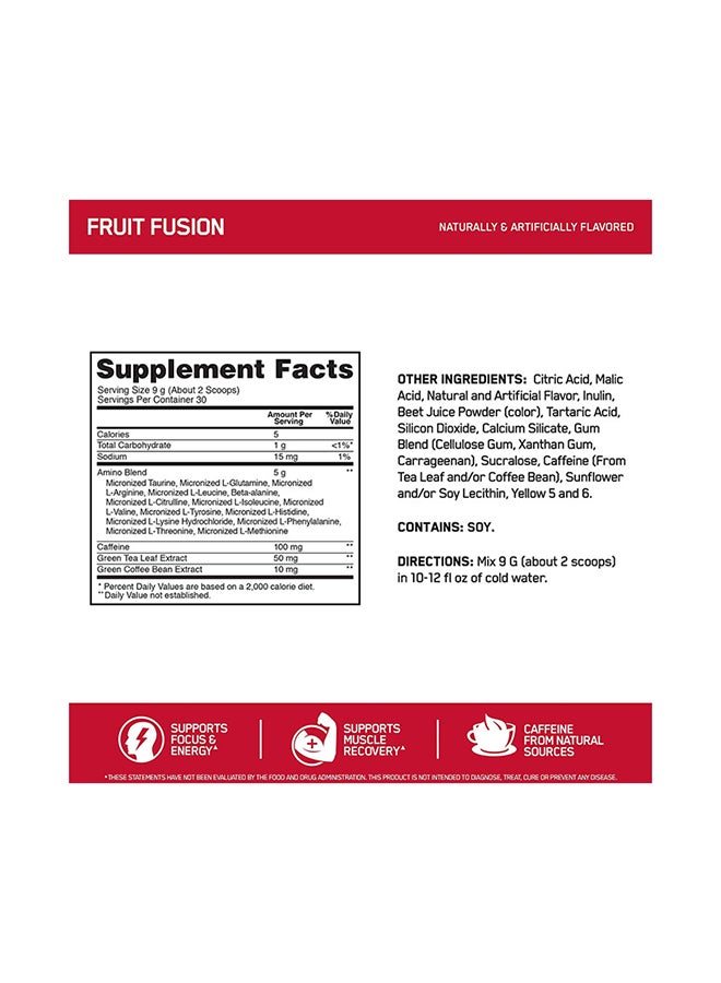 Optimum Nutrition Essential Amino Energy - Fruit Fusion - 30 Servings -270gm  - Image 3