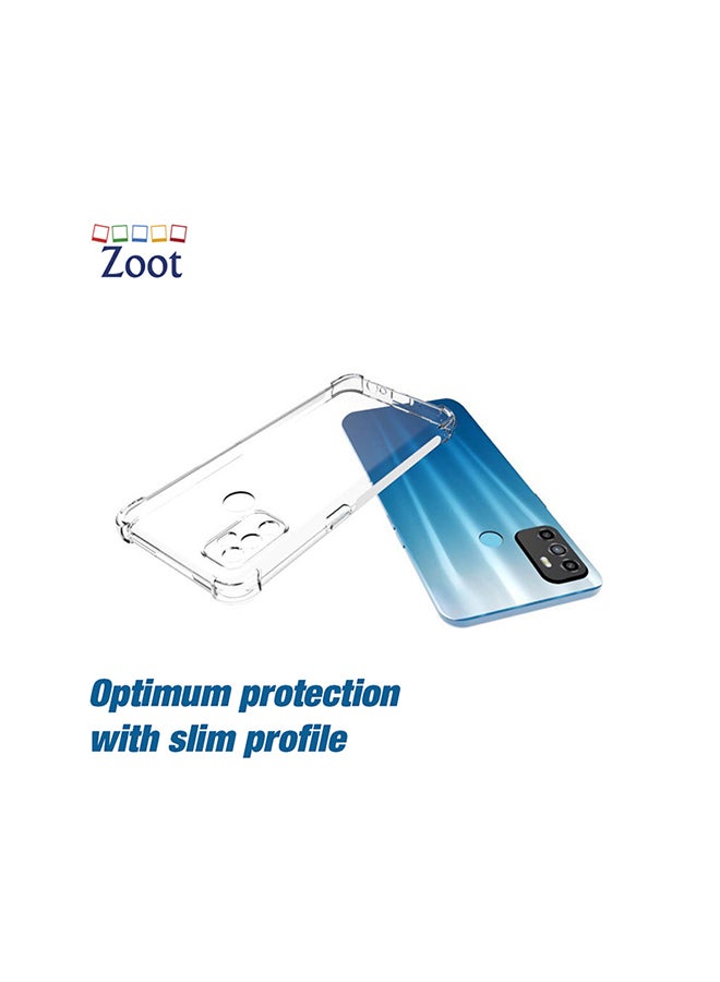 Protective Case Cover with Bumper for Oppo A53 2020 / A32 / A33 Clear
