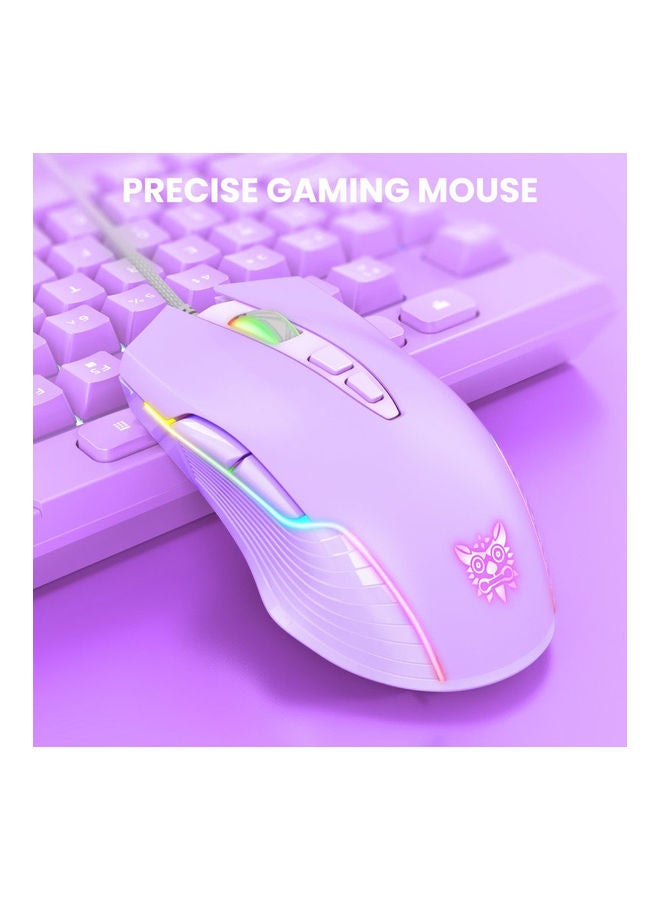 onikuma - CW905 6400 DPI Wired Gaming Mouse USB Game Mice 7 Buttons Design Breathing LED Colors for Laptop PC Gamer - Image 1
