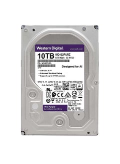 WD WD101PURZ 10TB 7200 RPM 256MB Cache SATA 6.0Gb/s 3.5" Internal Hard Drive Purple  - Image 2