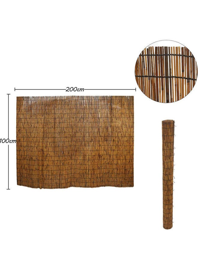 LINGWEI Natural Reed Window Blind Beige 100x200x0.5cm - Image 4