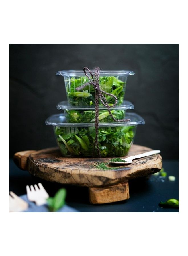 فيجوير طقم أوعية ديلي مستطيلة الشكل مكون من 450 قطعة شفاف - Image 2