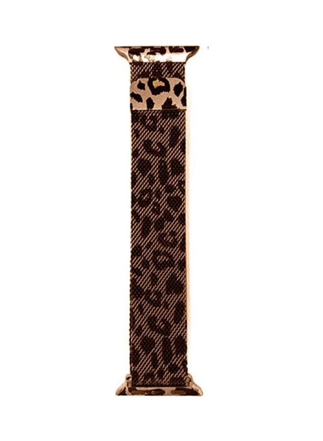 MARGOUN Leopard Print Band For Apple Watch 38/40/41mm Brown - Image 4