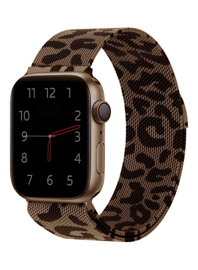 MARGOUN Leopard Print Band For Apple Watch 38/40/41mm Brown - Image 5
