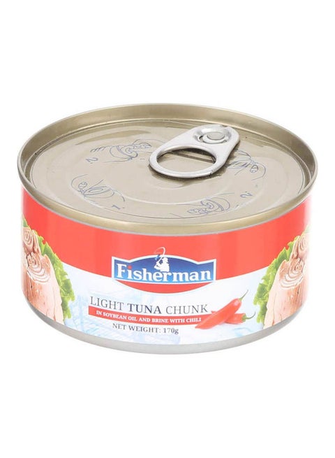 Chunks Tuna In Soybean Oil, Brine & Chili 170grams