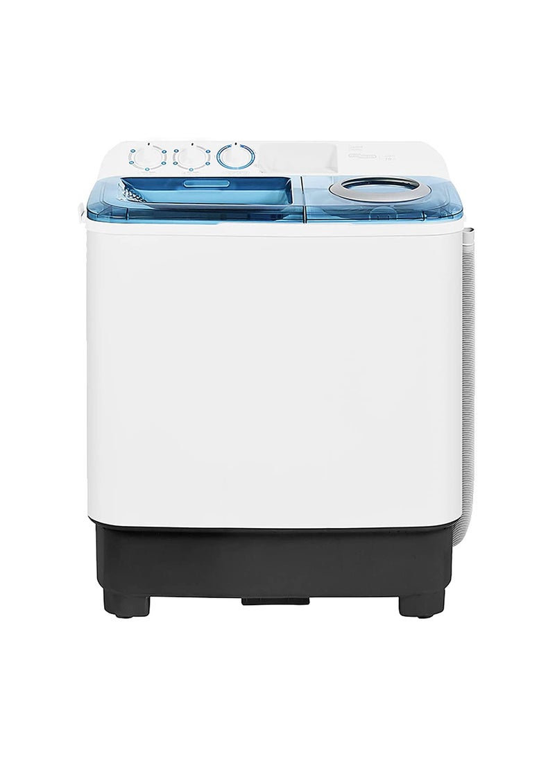 SUPER GENERAL Twin Tub Washing Machine SGW75 White/ Blue  - Image 1
