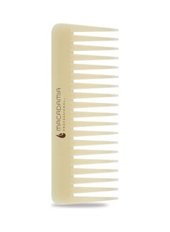 Macadamia Natural Oil Detangler Comb With Macadamia Oil Beige 