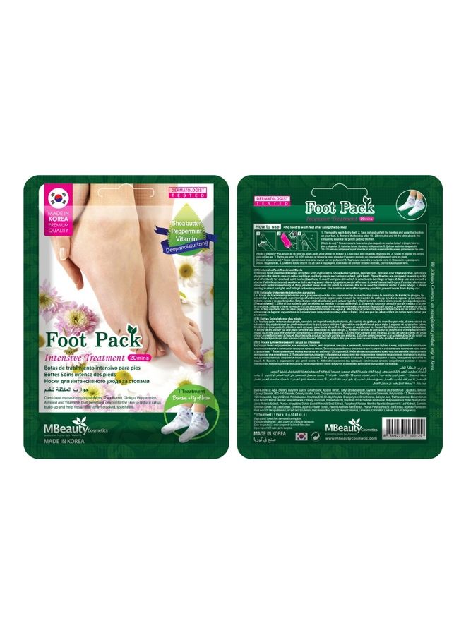 MBeauty Foot Pack Intensive Treatment White 1 Pair x 18grams | Best ...