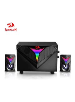 REDRAGON GS700 TOCCATA RGB 2.1 Gaming Speaker Subwoofer - Total Power 11W - Materials Plastic + Wooden - USB Powered+3.5mm Cable  - Image 1