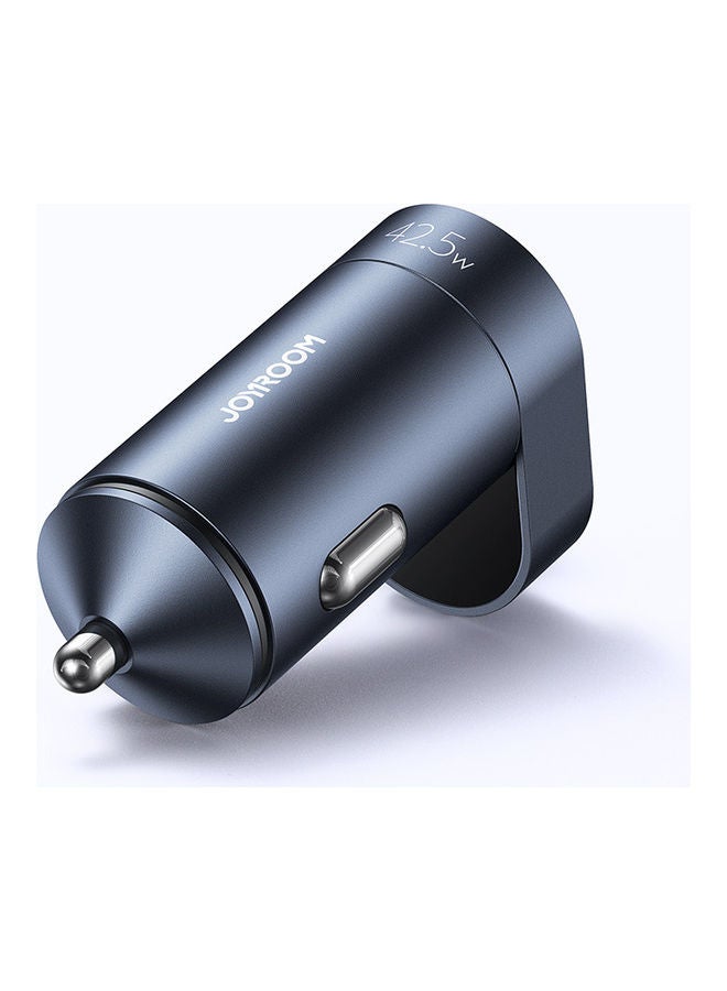 JOYROOM Dual Port Fast Car Charger Dark Blue  - Image 2