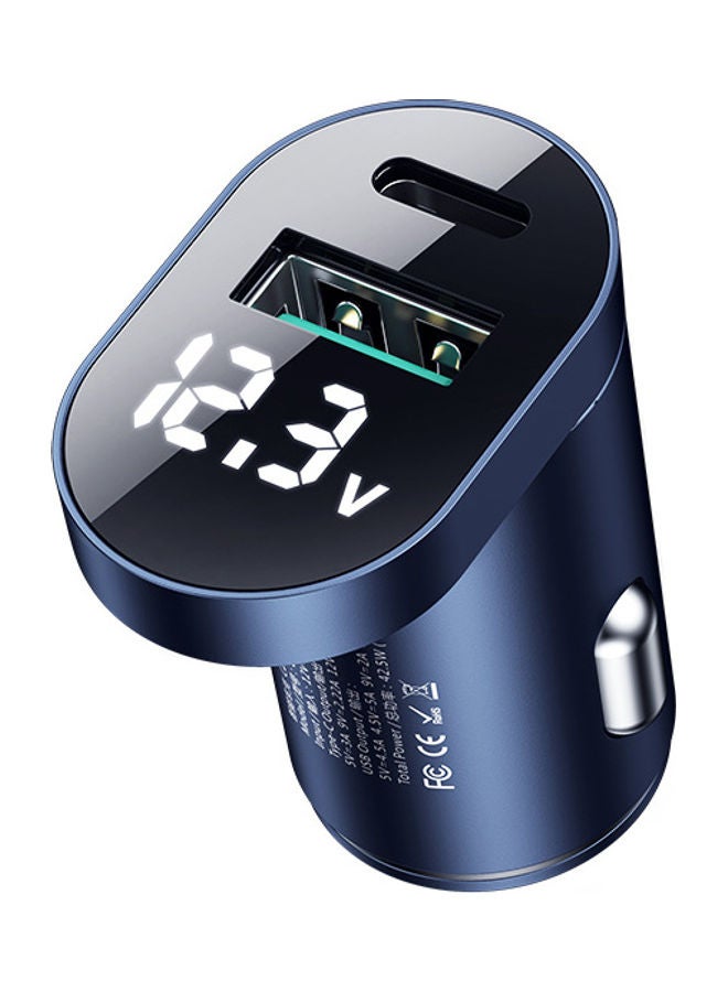 JOYROOM Dual Port Fast Car Charger Dark Blue  - Image 4