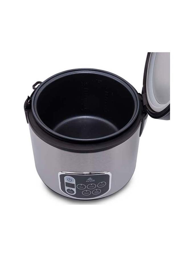 evvoli - Rice and Grain Cooker 5 L 650 W EVKA-RC5005B Silver - Image 1
