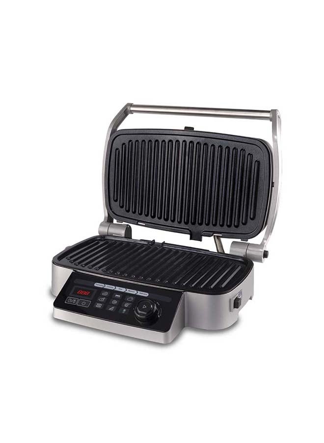 evvoli Contact Grill Multi-Functions With Smart Cooking Programs, Quick Heat Up, 2 Year Warranty 2100.0 W EVKA-CGR2100B Black  - Image 4