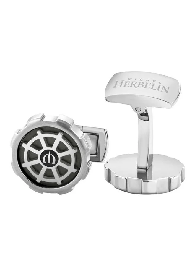 MICHEL HERBELIN Stainless Steel Cufflink