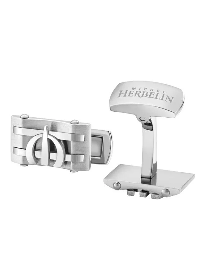 MICHEL HERBELIN Stainless Steel Cufflink