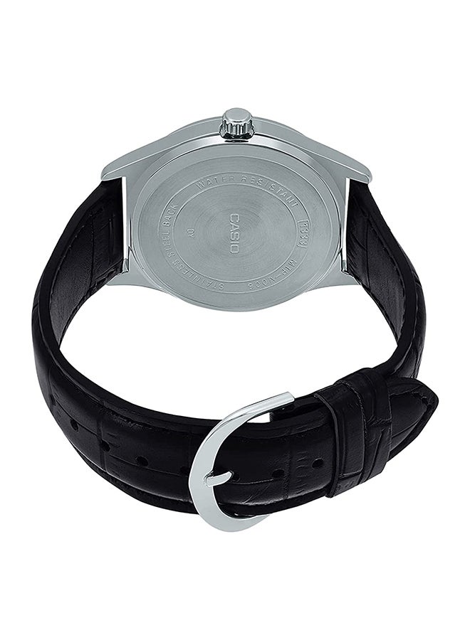 CASIO Men's Enticer Analog Watch MTP-V006L-1BUDF - 38 mm - Black  - Image 2