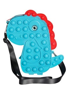 Dinosaur Shoulder Bag Push Pop Bubble Fidget Toy 18x13.3x4cm