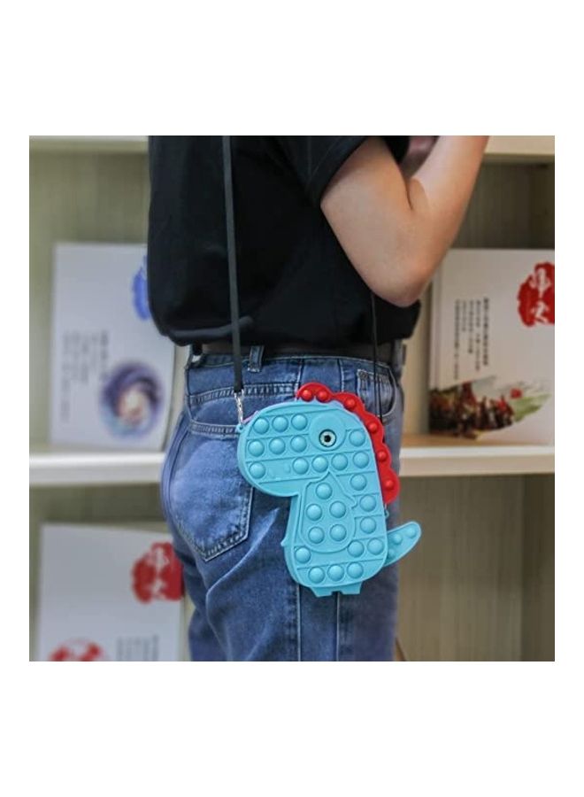 ZENHOME - Dinosaur Shoulder Bag Push Pop Bubble Fidget Toy 18x13.3x4cm - Image 1