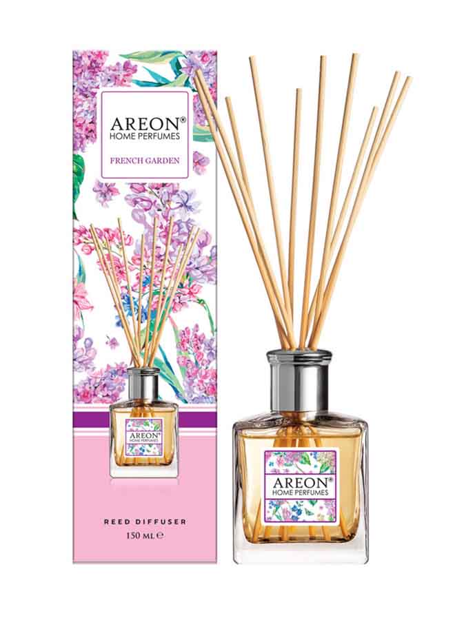 Areon - Reed Diffuser With Incense Sticks French Garden Purple 150ml - Image 1
