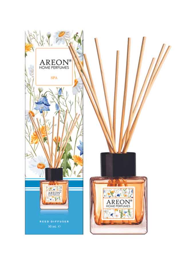 Areon - Reed Diffuser With Incense Sticks Spa Yellow 50ml - Image 1