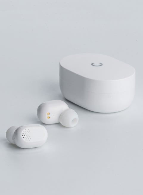 Waves True Wireless (TWS) Bluetooth Earphone Earbuds - With Touch Keys And Automatic Pairing White