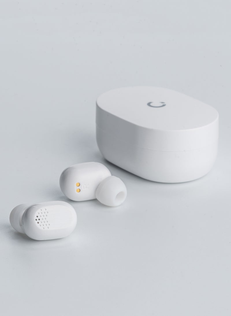 Noon East - Waves True Wireless (TWS) Bluetooth Earphone Earbuds - With Touch Keys And Automatic Pairing White - Image 1