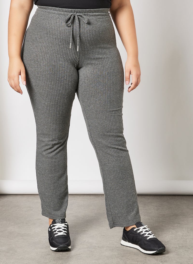 Only Carmakoma - Plus Size Basic Sweatpants Dark Grey - Image 1