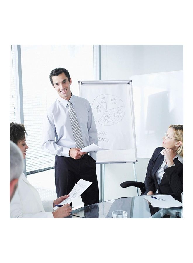 AIWANTO - Board With Flip Chart Stand White - Image 1